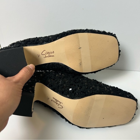 Circus by Sam Edelman Circus NY Orin Sequin mules in black size: 7.5 - Picture 7 of 10